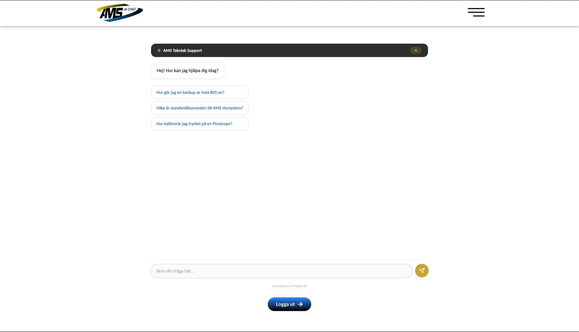 AMS Sweden AI chatbot